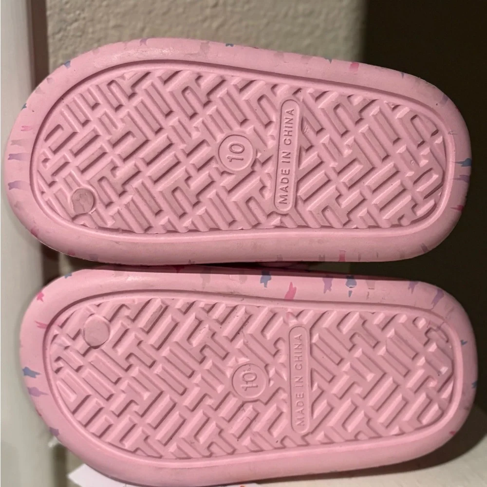 Bluey Toddler Comfort Slide Sandals Pink, Size 10C, New with Tags - Picture 5 of 6